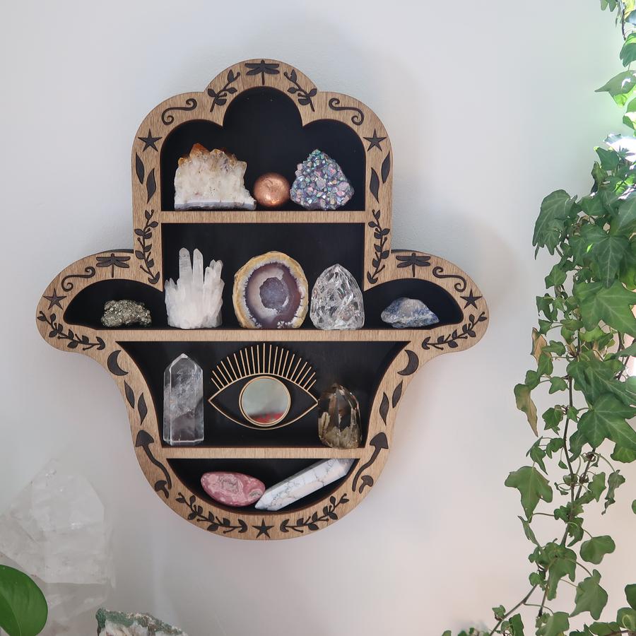 Hamsa Hand Crystal Shelf - coppermoonboutique (3)