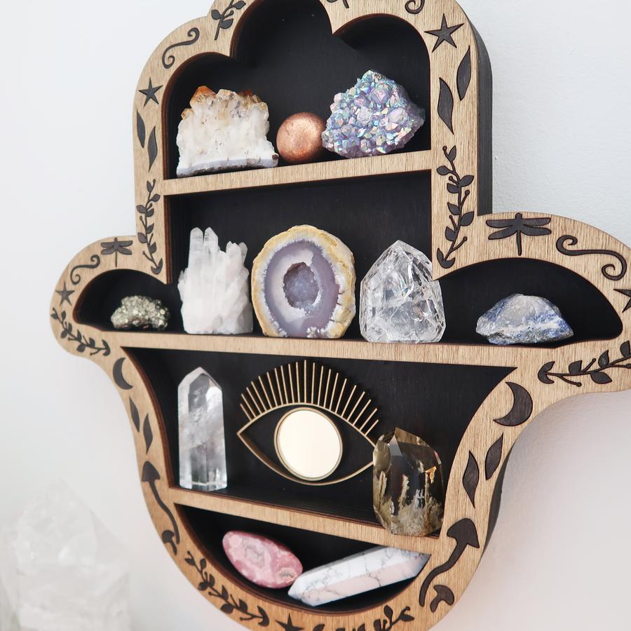 Hamsa Hand Crystal Shelf - coppermoonboutique (4)